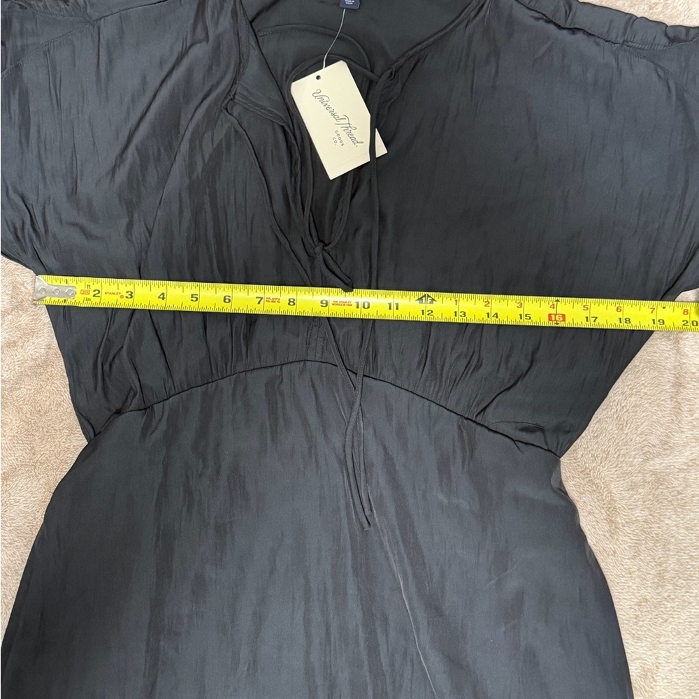 Tie-Front Flutter Short Sleeve Mini A-Line Dress - Universal Thread Medium NWT - Picture 12 of 15